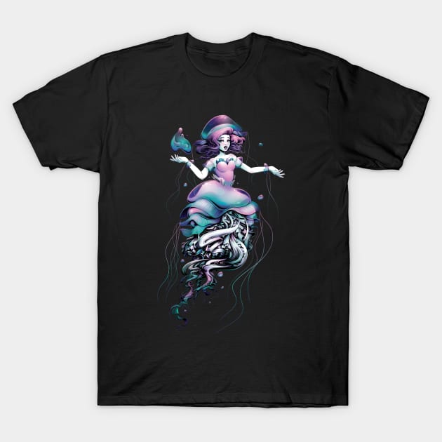 Jellyfish Mermaid T-Shirt by redappletees